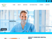 Tablet Screenshot of foreverdentalarts.com